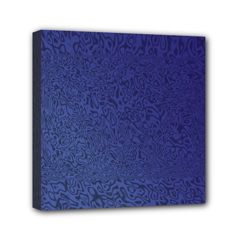 Fractal Rendering Background Blue Mini Canvas 6  X 6  by Nexatart