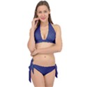 Fractal Rendering Background blue Tie It Up Bikini Set View1