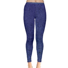 Fractal Rendering Background Blue Inside Out Leggings