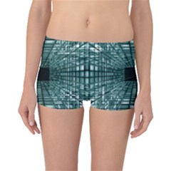 Abstract Perspective Background Boyleg Bikini Bottoms by Nexatart