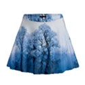 Nature Inspiration Trees Blue Mini Flare Skirt View1