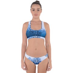 Nature Inspiration Trees Blue Cross Back Hipster Bikini Set by Nexatart