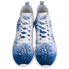 Nature Inspiration Trees Blue Men s Lightweight High Top Sneakers