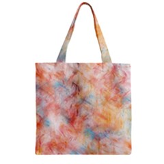 Wallpaper Design Abstract Zipper Grocery Tote Bag by Nexatart