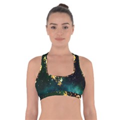 Heart Love Universe Space All Sky Cross Back Sports Bra by Nexatart