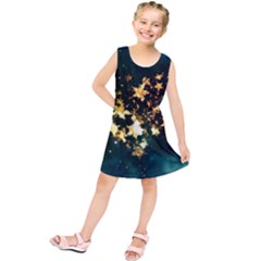 Heart Love Universe Space All Sky Kids  Tunic Dress by Nexatart