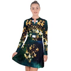 Heart Love Universe Space All Sky Long Sleeve Panel Dress