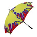 Embroidery Dab Color Spray Golf Umbrellas View2