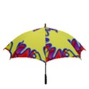 Embroidery Dab Color Spray Golf Umbrellas View3