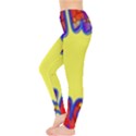 Embroidery Dab Color Spray Leggings  View3