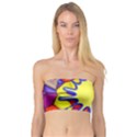 Embroidery Dab Color Spray Bandeau Top View1