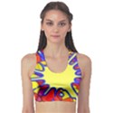 Embroidery Dab Color Spray Sports Bra View1