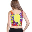 Embroidery Dab Color Spray Crop Top View3