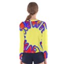 Embroidery Dab Color Spray Women s Long Sleeve Tee View2