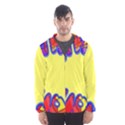 Embroidery Dab Color Spray Hooded Windbreaker (Men) View1