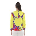 Embroidery Dab Color Spray Hooded Windbreaker (Women) View2