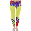 Embroidery Dab Color Spray Classic Winter Leggings View1