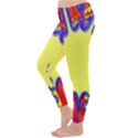 Embroidery Dab Color Spray Classic Winter Leggings View2