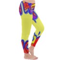 Embroidery Dab Color Spray Classic Winter Leggings View3