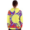 Embroidery Dab Color Spray Women s Zipper Hoodie View2