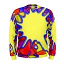 Embroidery Dab Color Spray Men s Sweatshirt View1