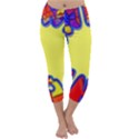 Embroidery Dab Color Spray Capri Winter Leggings  View1