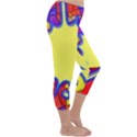 Embroidery Dab Color Spray Capri Winter Leggings  View3