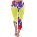 Embroidery Dab Color Spray Capri Winter Leggings  View4