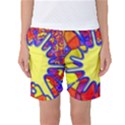 Embroidery Dab Color Spray Women s Basketball Shorts View1