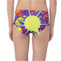 Embroidery Dab Color Spray Mid-Waist Bikini Bottoms View2