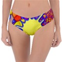 Embroidery Dab Color Spray Reversible Classic Bikini Bottoms View3