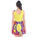 Embroidery Dab Color Spray Scoop Neck Skater Dress View2