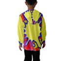 Embroidery Dab Color Spray Hooded Windbreaker (Kids) View2