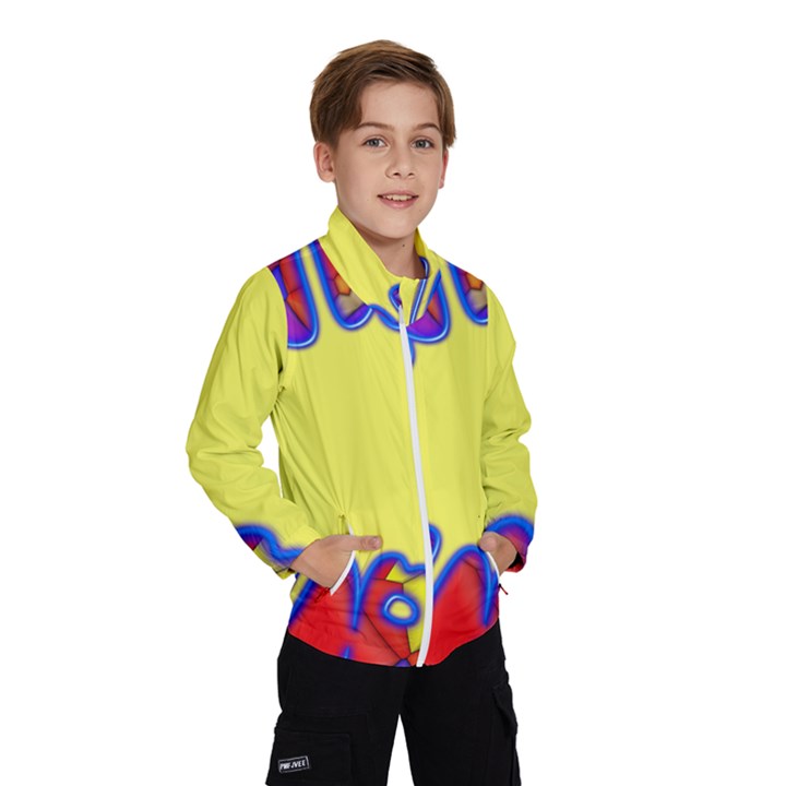 Embroidery Dab Color Spray Windbreaker (Kids)