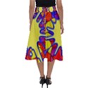 Embroidery Dab Color Spray Perfect Length Midi Skirt View2