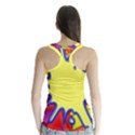 Embroidery Dab Color Spray Racer Back Sports Top View2