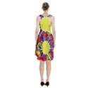 Embroidery Dab Color Spray Racerback Midi Dress View2