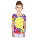 Embroidery Dab Color Spray Kids  One Piece Tee View1