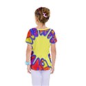 Embroidery Dab Color Spray Kids  One Piece Tee View2