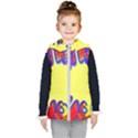 Embroidery Dab Color Spray Kid s Hooded Puffer Vest View1