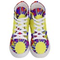 Embroidery Dab Color Spray Men s Hi-Top Skate Sneakers View1