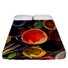 Color Box Colorful Art Artwork Fitted Sheet (california King Size) by Nexatart