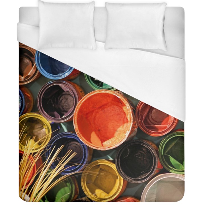 Color Box Colorful Art Artwork Duvet Cover (California King Size)