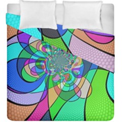 Retro Wave Background Pattern Duvet Cover Double Side (king Size) by Nexatart