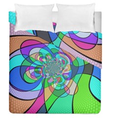 Retro Wave Background Pattern Duvet Cover Double Side (queen Size) by Nexatart