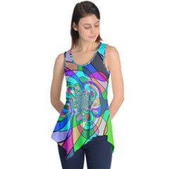 Retro Wave Background Pattern Sleeveless Tunic by Nexatart