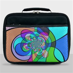 Retro Wave Background Pattern Lunch Bag