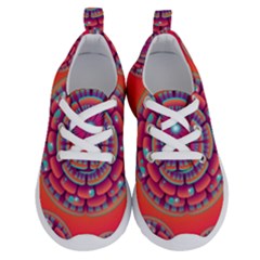 Floral Background Texture Pink Running Shoes