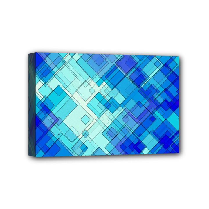 Abstract Squares Arrangement Mini Canvas 6  x 4 