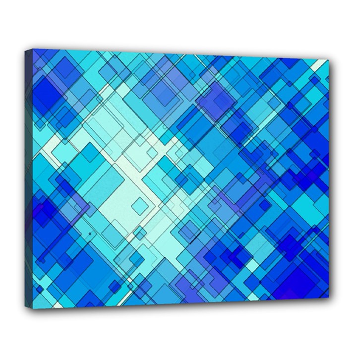 Abstract Squares Arrangement Canvas 20  x 16 